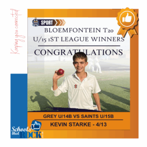School Boy Cricket – Grey College’s excellent performance