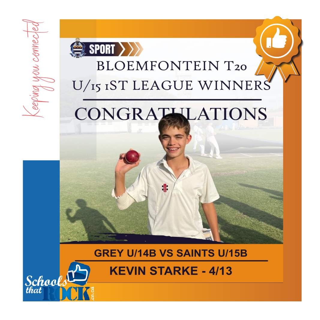 School Boy Cricket - Grey College's excellent performance