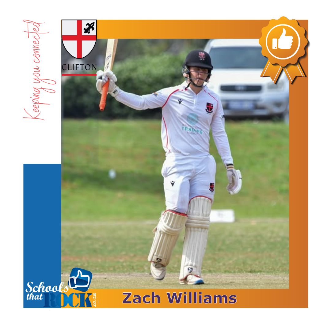 Zach Wiliams' 100 Caps - Clifton School delighted
