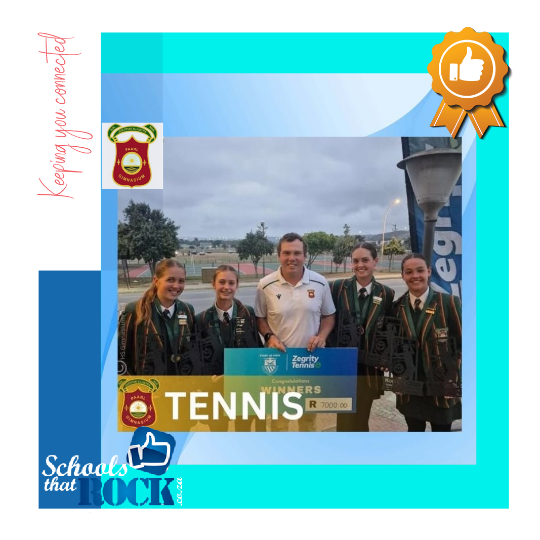Zegrity Tennis Kooi Cup - Hoërskool Gimnasium Paarl die wenners