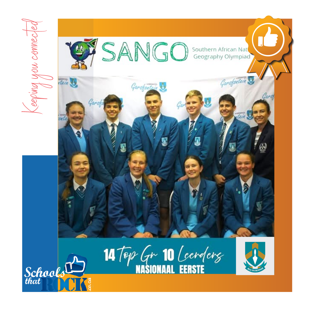 14 TOP Geografieleerders - Hoërskool Garsfontein skitter