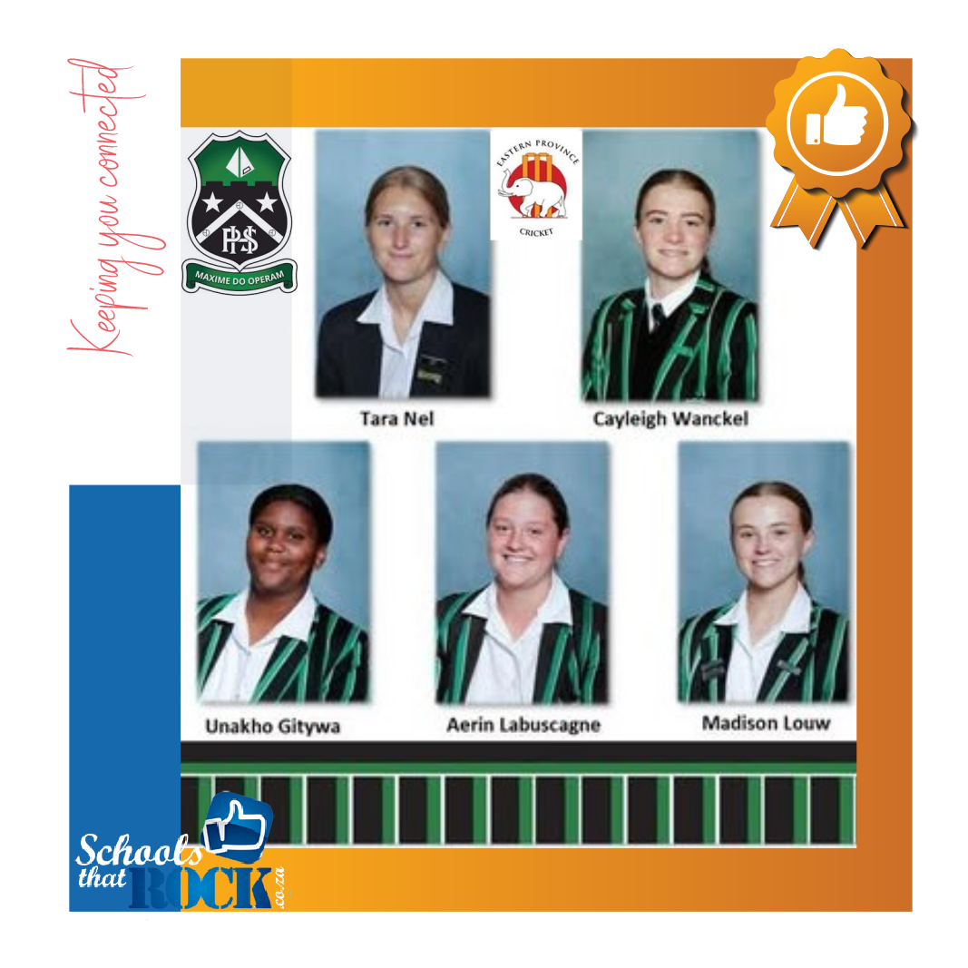 Eastern Province Cricket teams - Pearson High School outstanding