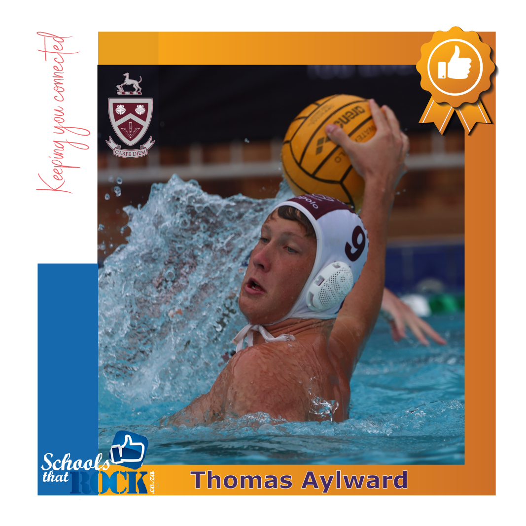 KZN U19A water polo - Kearsney's Thomas Aylward, captain
