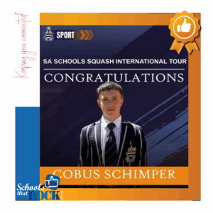 SA Schools Squash – Grey College Cobus Schimper outstanding