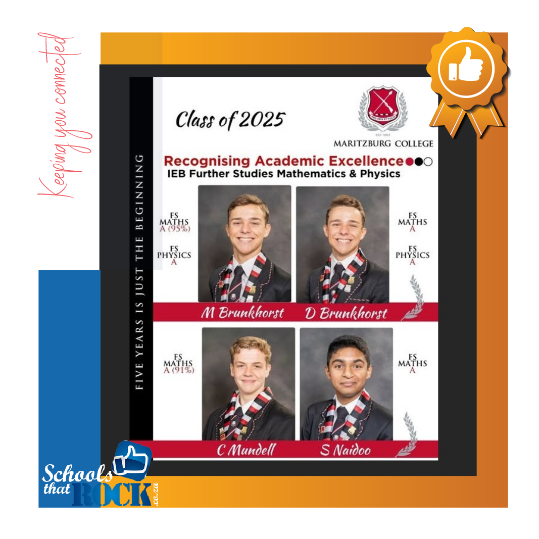 2025 Sixth Form Stars - Maritzburg College delighted