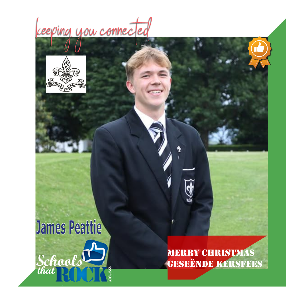 Head of School 2026 - Hilton College delighted