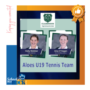 Aloes U19 Tennis Team – Clarendon High School for Girls delighted
