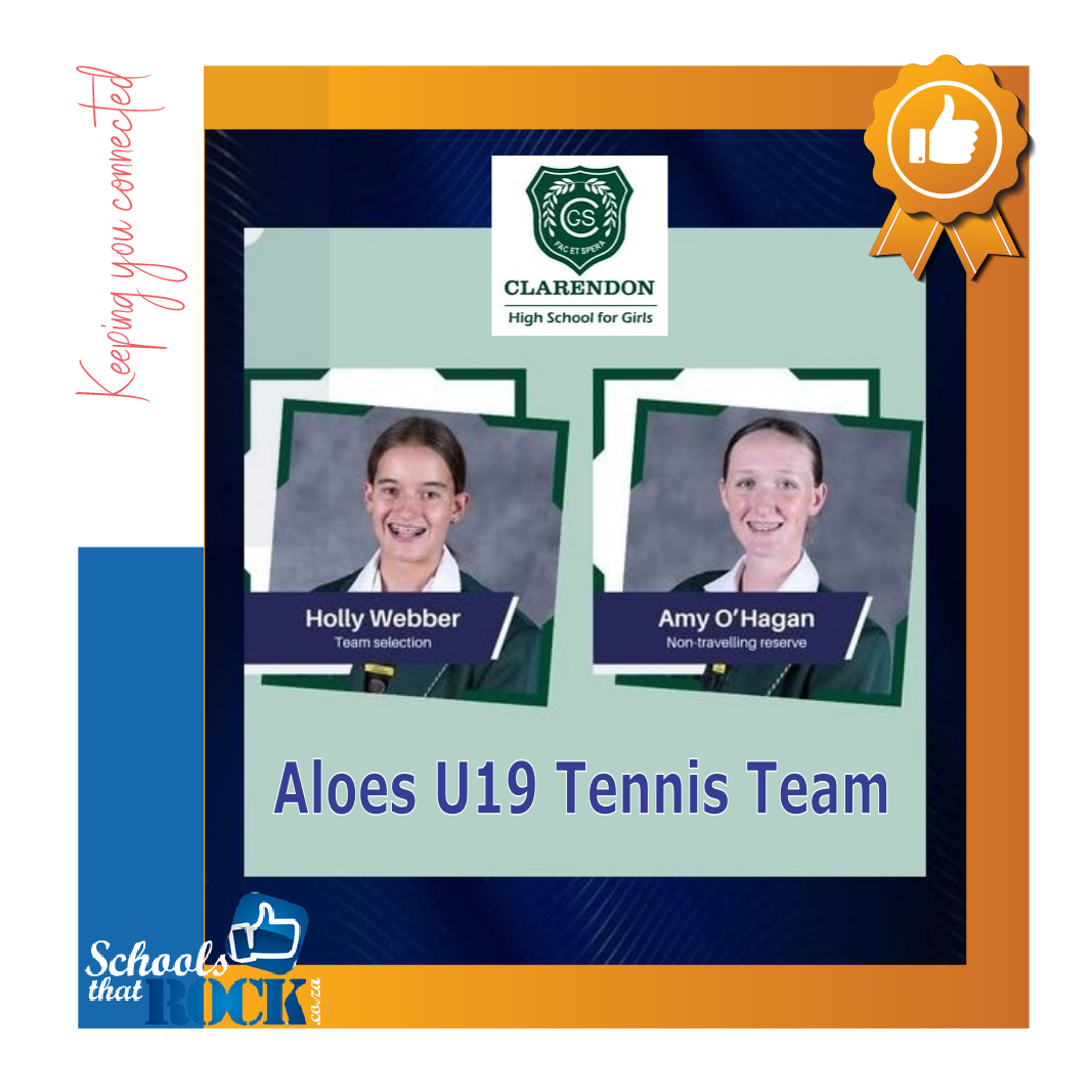 Aloes U19 Tennis Team - Clarendon High School for Girls delighted