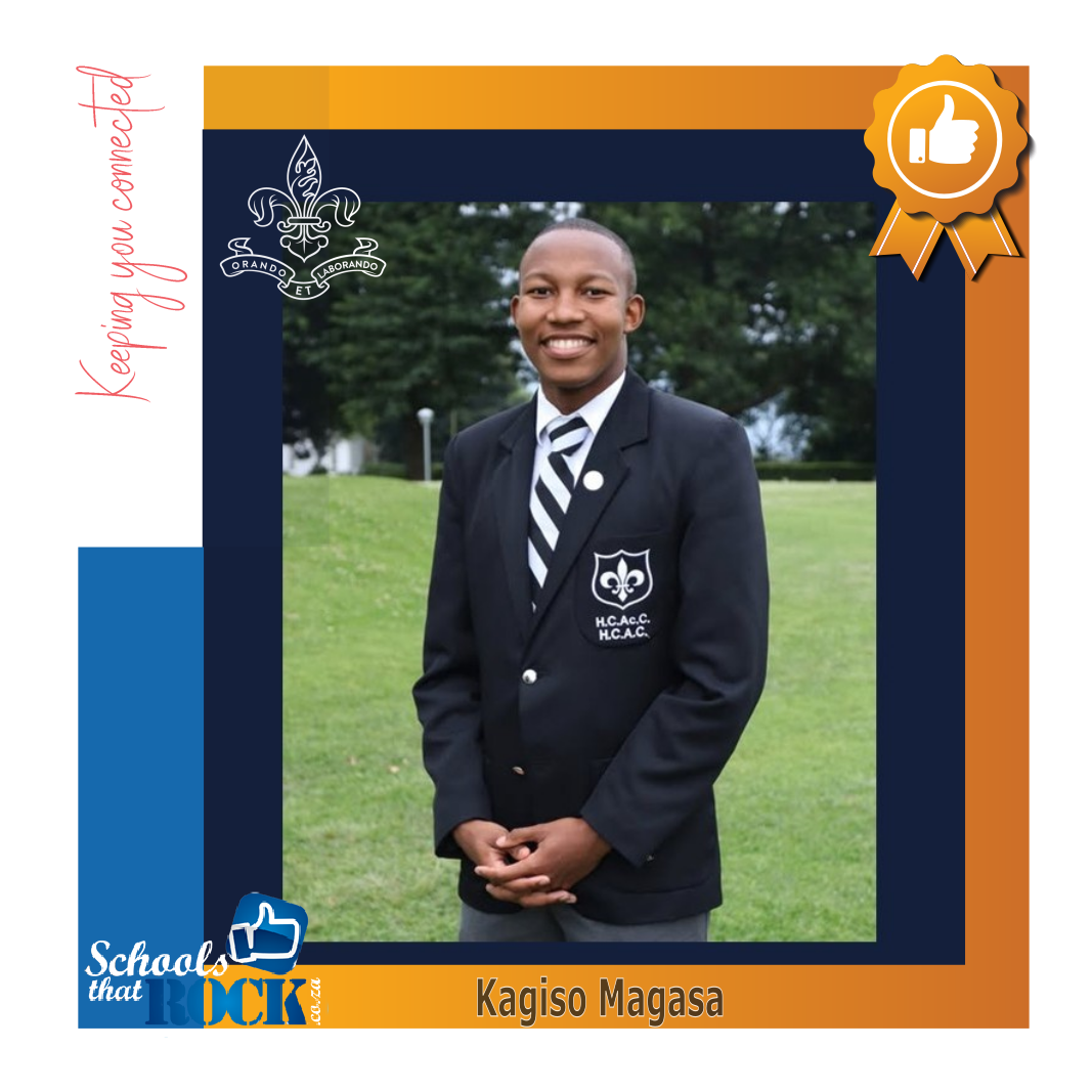 Head of McKenzie House - Hilton College proud