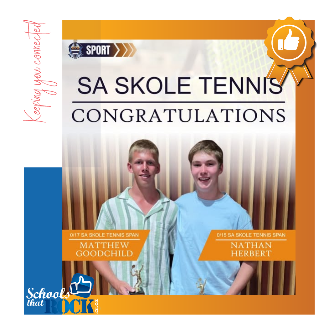 SA Schools Tennis teams - Grey College outstanding achievement