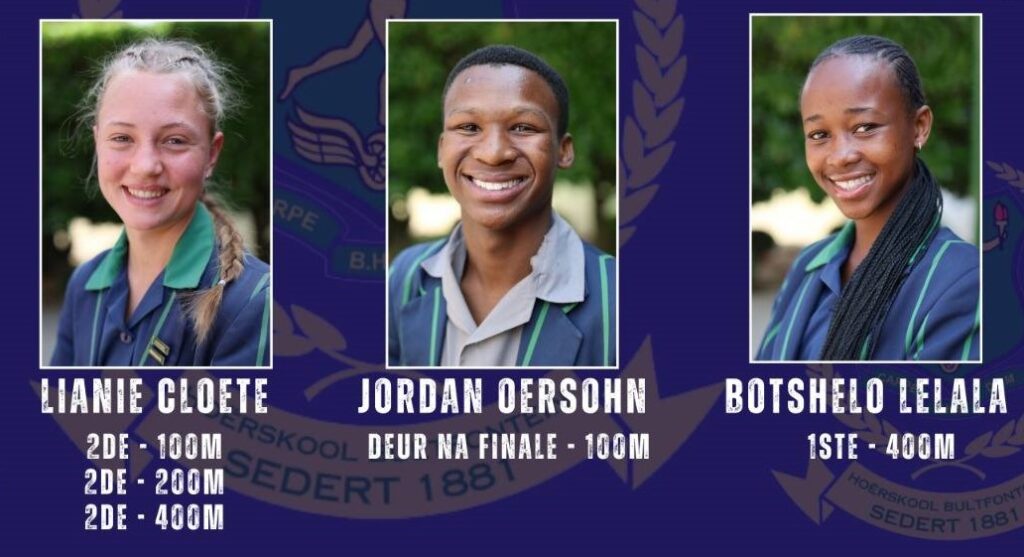Kroonstad atletiekuitdunne - Hoërskool Bultfontein blink