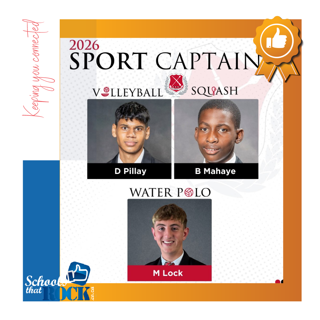 Captains 2026 - Maritzburg College Delighted