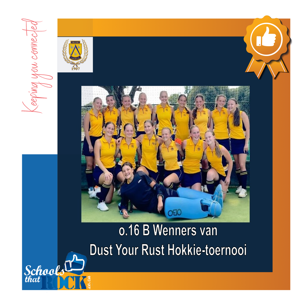 Dust your Rust-toernooi - Hoër Meisieskool Oranje se o.16B wen