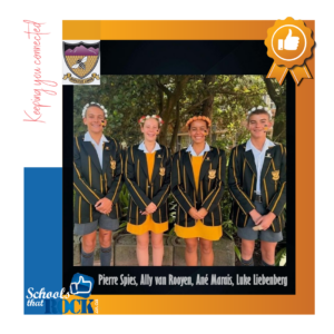 Graad 8 VRL leiers – Hoërskool Outeniqua stel trots voor