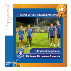 MMX-Atletiekbyeenkoms – Hoërskool Fichardtpark skitterend