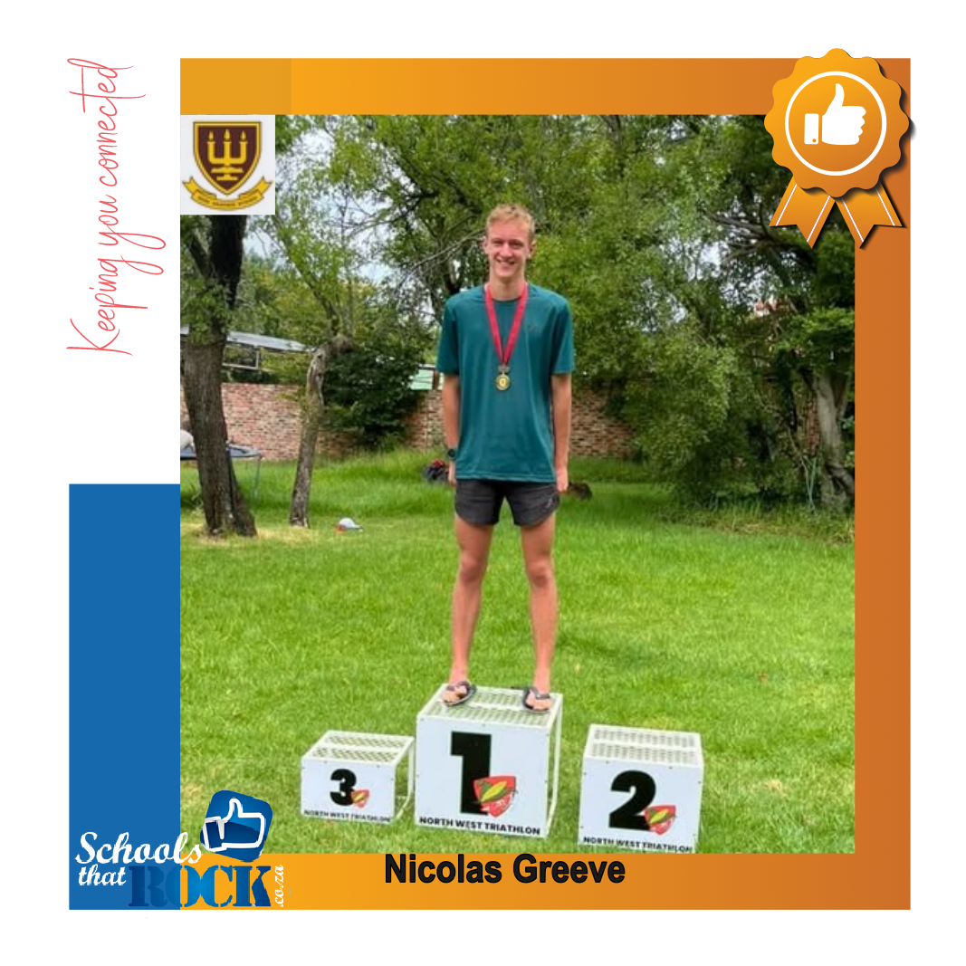 Noordwes Triathlon - Hoërskool Wesvalia-atleet skitter