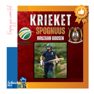 SA O.19-vrouekrieketspan – Hoërskool Dr EG Jansen baie trots