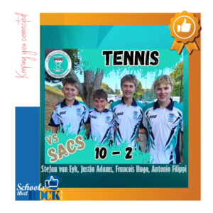 Seuns Tennis – Hoërskool Stellenberg 1ste span skitter