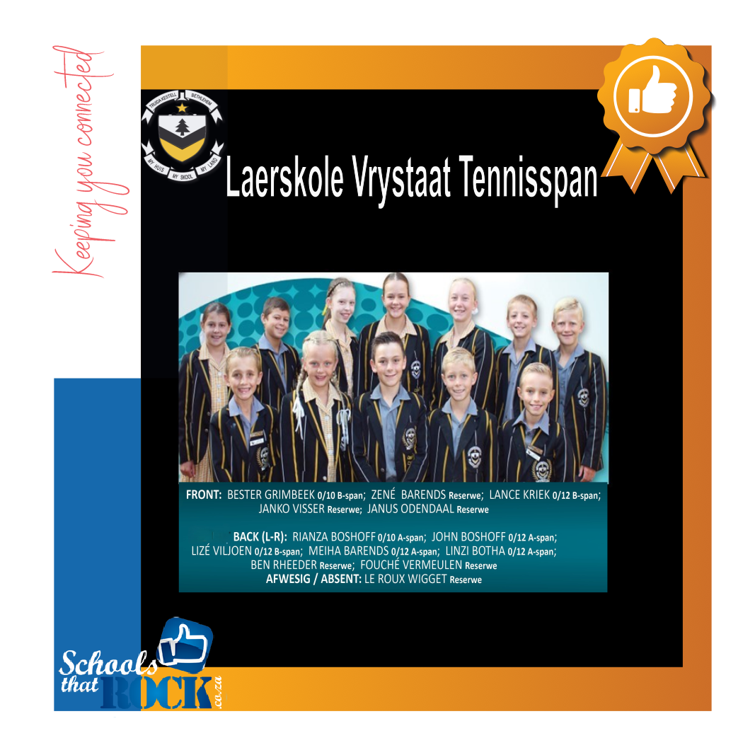 Tennisspelers skitter - Laerskool Truida Kestell