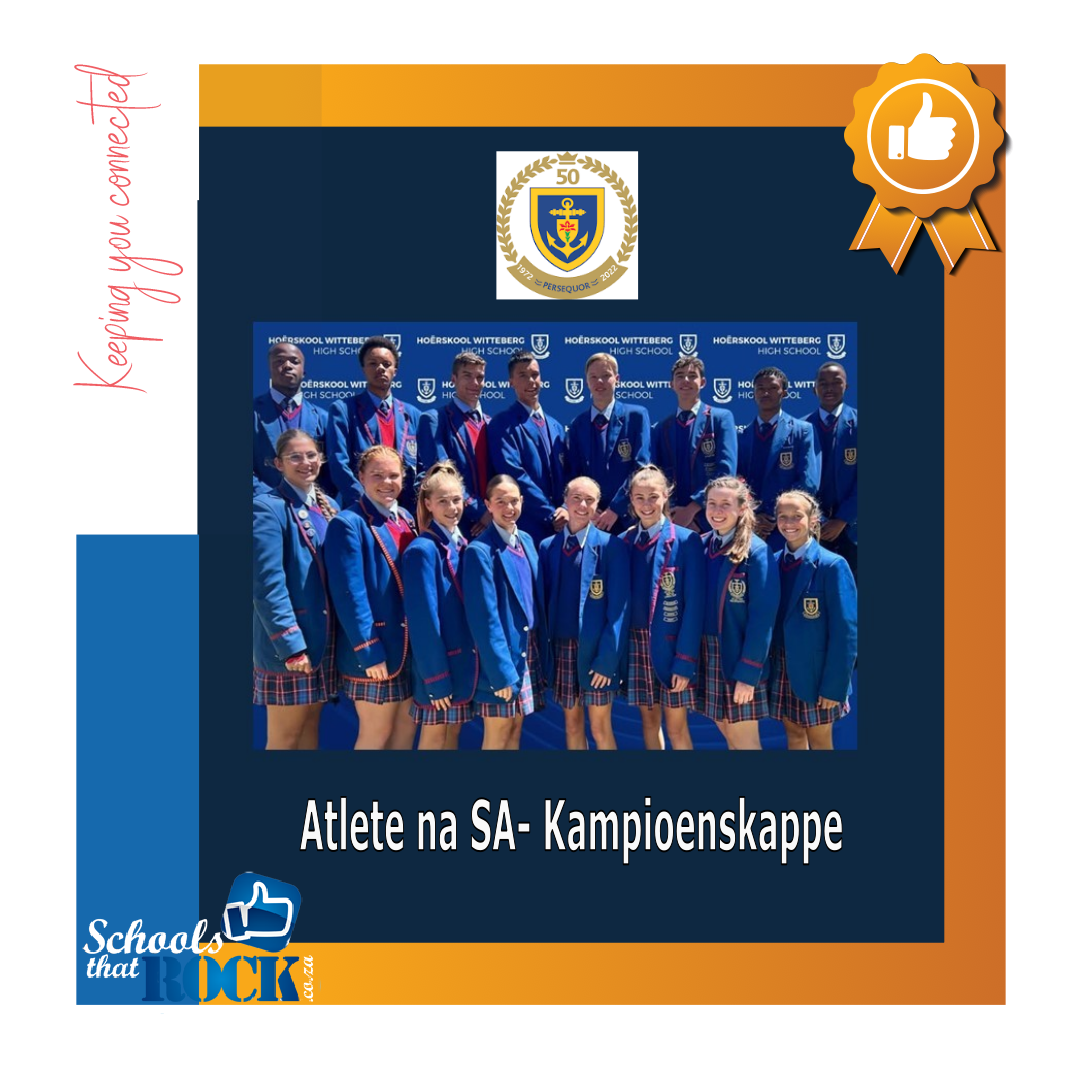 Atlete na SA-Kampioenskappe - Hoërskool Witteberg
