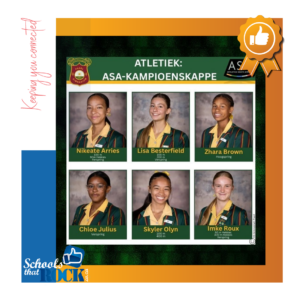 Boland Atletiekspan – Hoërskool Gimnasium Paarl baie trots