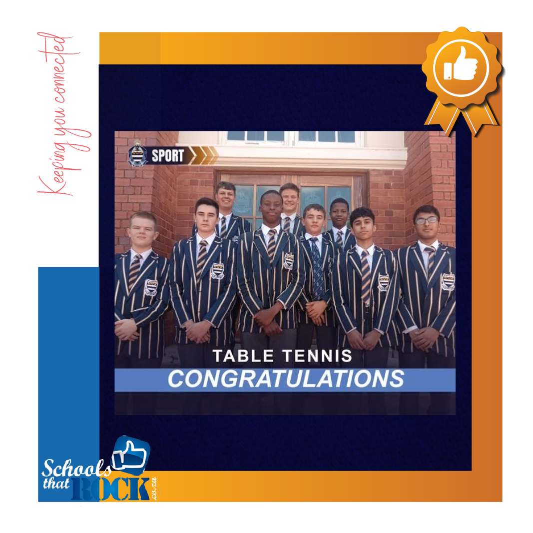 Caleb Motshabi Table Tennis - Grey College superior results