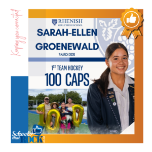 Hockey 100 Cap Milestone – Rhenish Girls’ High School delighted