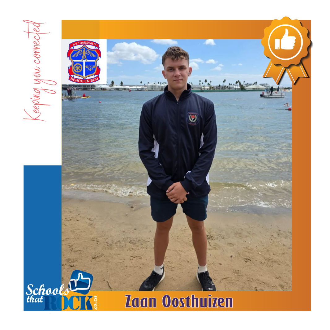 SA Nasional Open Water - Hoërskool Transvalia staan uit.
