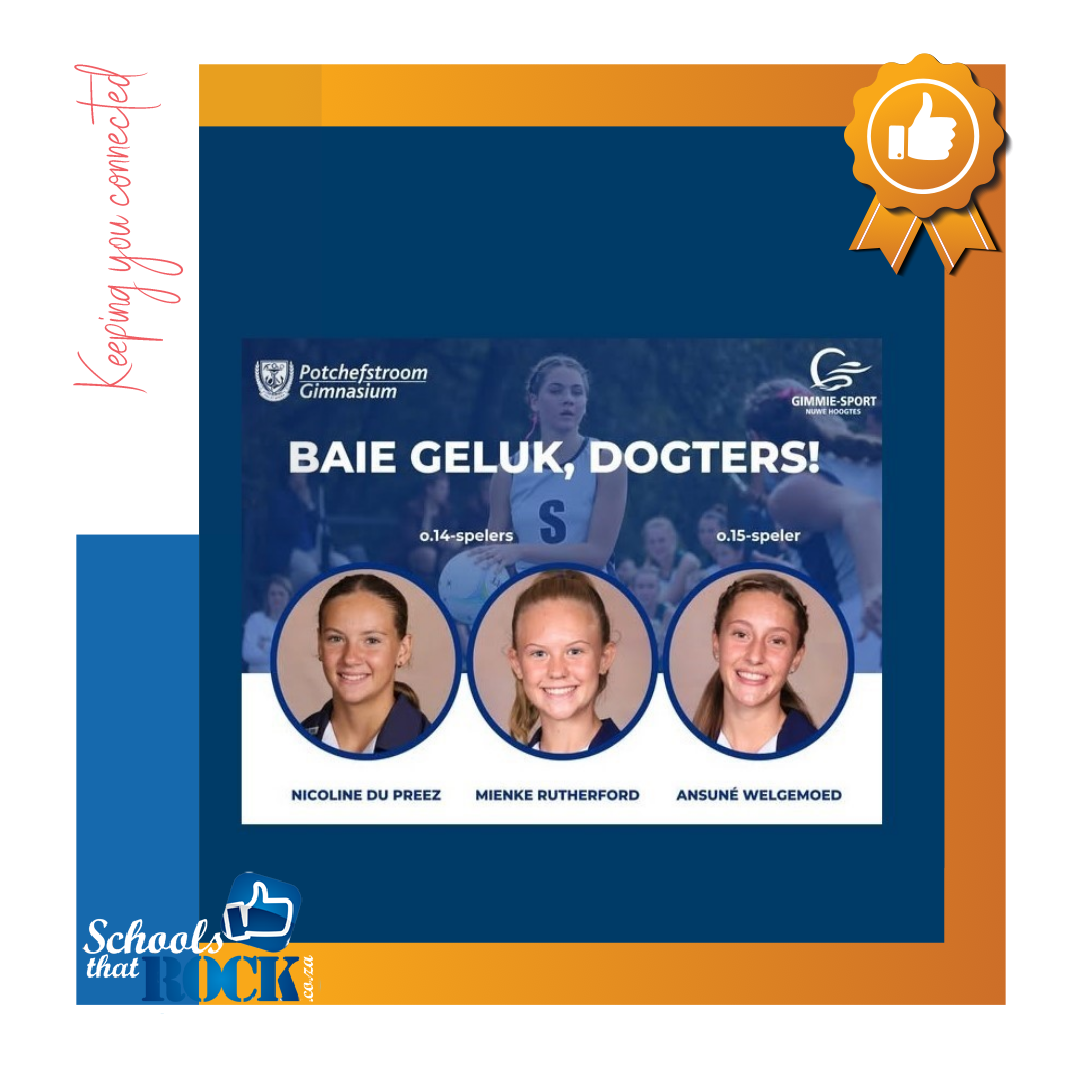 Netbalspelers gekies vir Noordwes - Potchefstroom Gimnasium