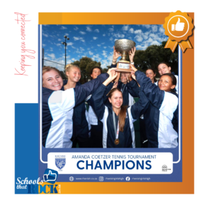 Amanda Coetzer Tournament – Rhenish Girls’ High delighted