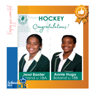 Boland Hockey Team Selections – Paarl Girls High School delighted