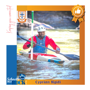Olympic paddler Cyprian Ngidi – Treverton College slalom paddling
