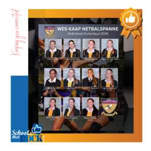 Wes-Kaap Netbalspanne vir 2026 – Hoërskool Outeniqua trots