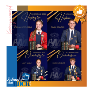 Hoof- en Onderhoofleiers 2024/25 – Hoërskool Hans Moore