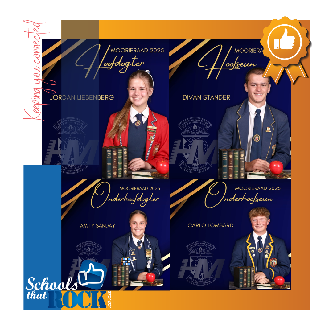 Hoof- en Onderhoofleiers 2024/25 - Hoërskool Hans Moore